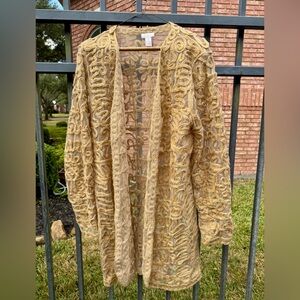 Chico's Gold Embroidered Jacket